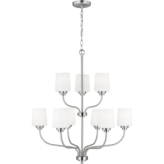 Windom Nine Light Chandelier by Visual Comfort & Co.. Made from steel in a unique style.