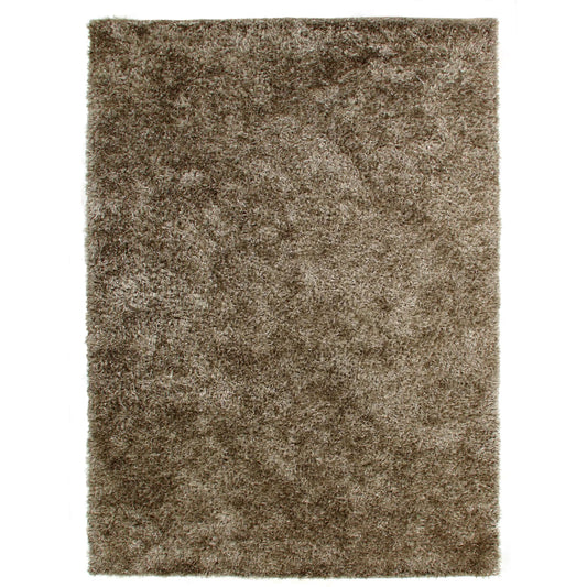 Viscose Shaggy 3105 Rug by Exquisite Rugs in beige. Made from viscose in a unique style.
