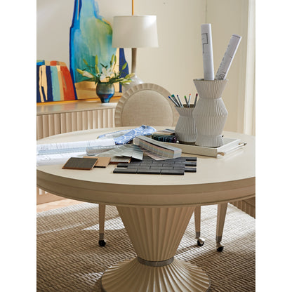 Artesia Game Table by Sligh in linen white. Made from unique in a transitional style.