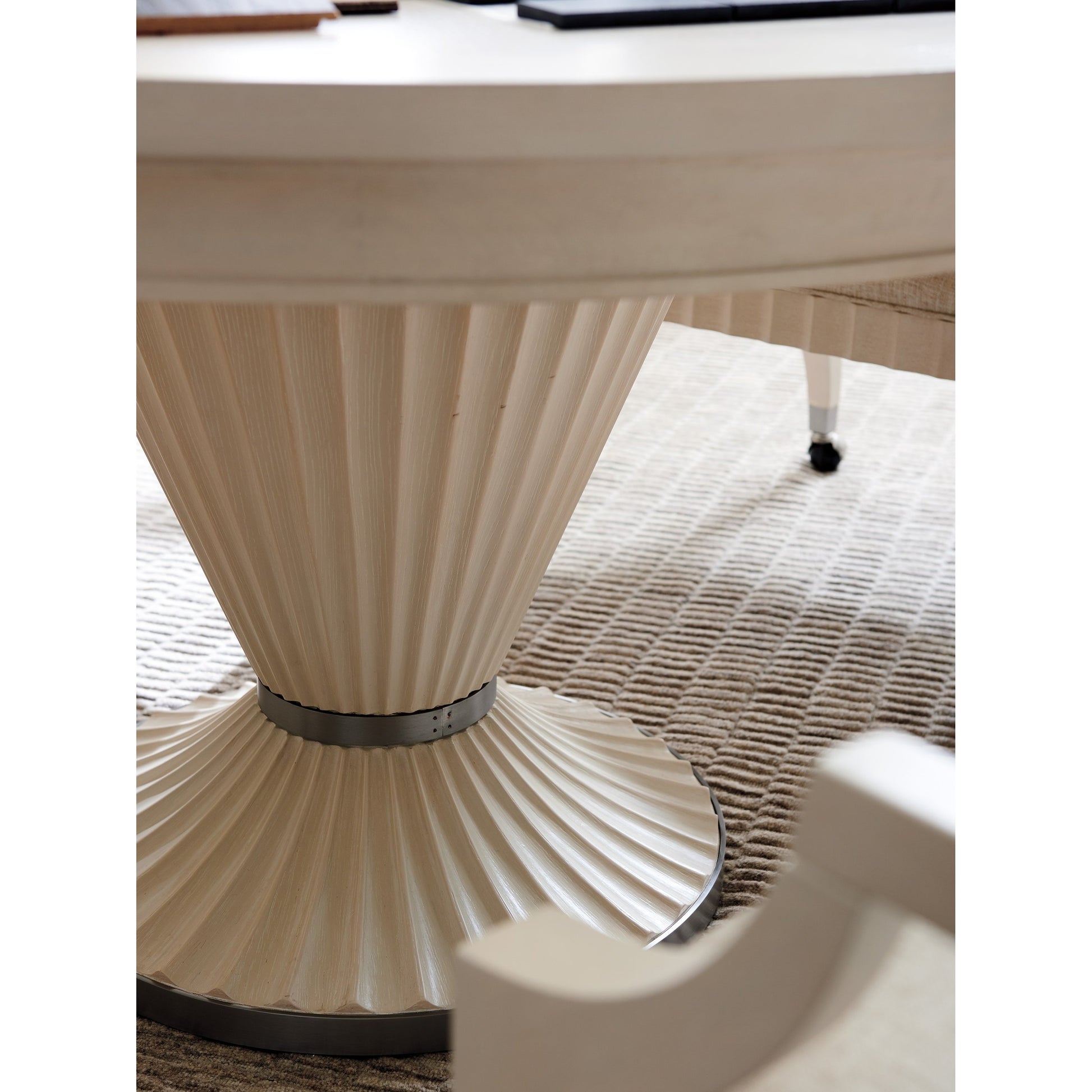 Artesia Game Table by Sligh in linen white. Made from unique in a transitional style.