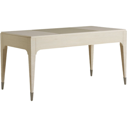 Roslyn Writing Desk by Sligh in linen white. Made from unique in a transitional style.
