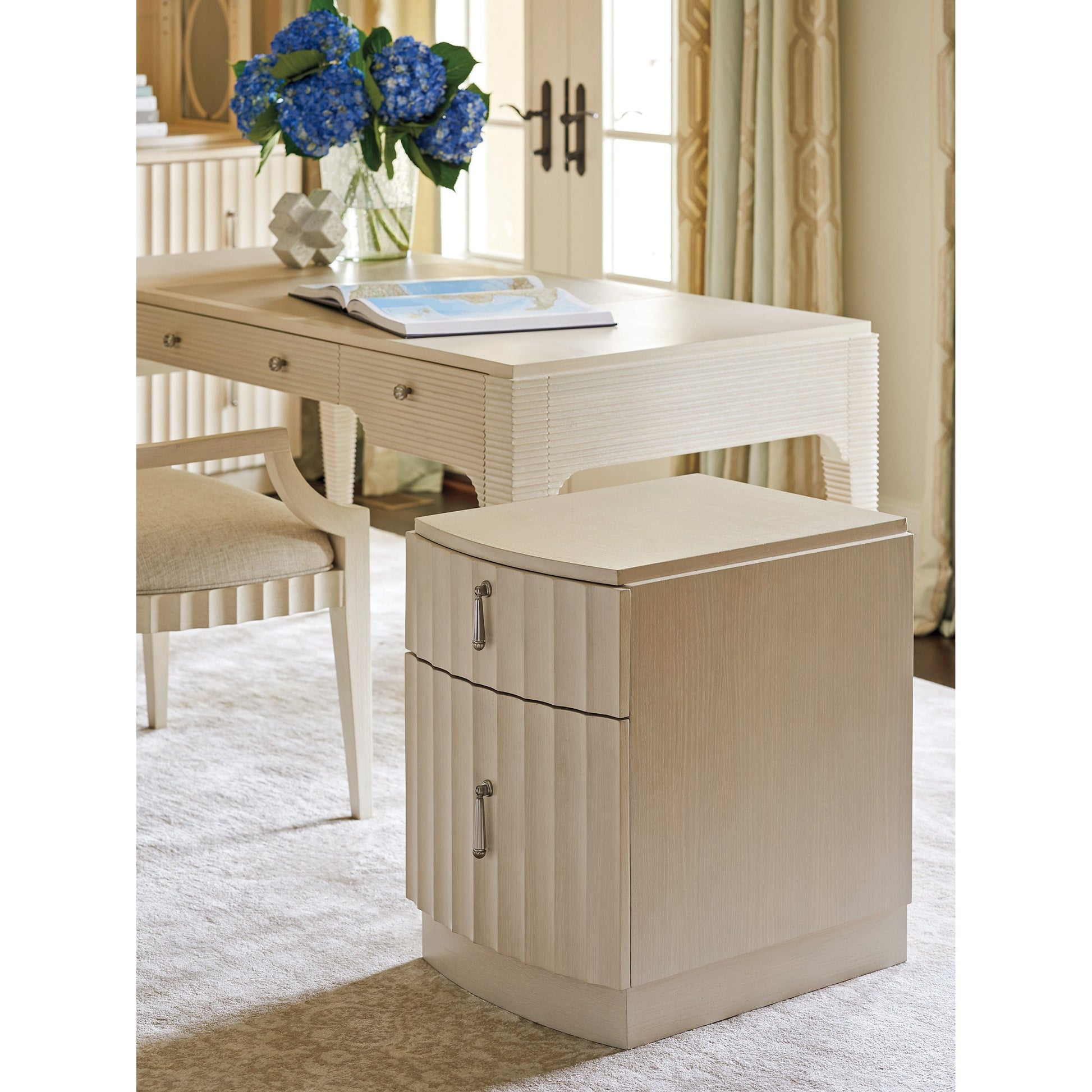 Ramsey Mobile File Chest by Sligh in linen white. Made from unique in a transitional style.