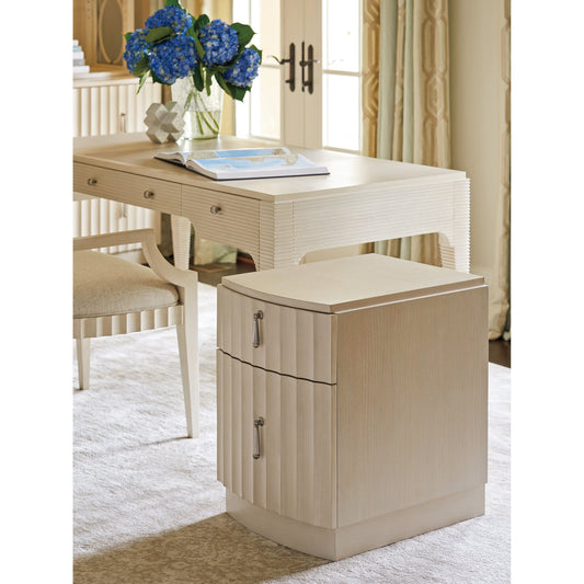 Ramsey Mobile File Chest by Sligh in linen white. Made from unique in a transitional style.