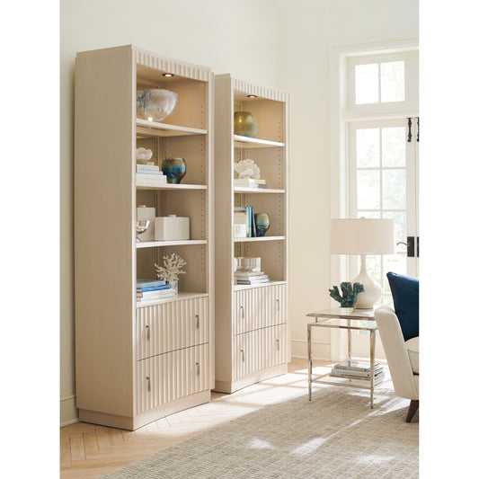 Walden Bookcase by Sligh in linen white. Made from unique in a transitional style.