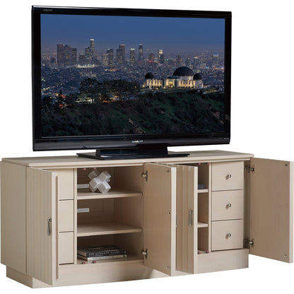 Ellerston Media Console by Sligh in linen white. Made from unique in a transitional style.