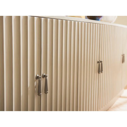 San Marcos Media Console by Sligh in linen white. Made from unique in a transitional style.