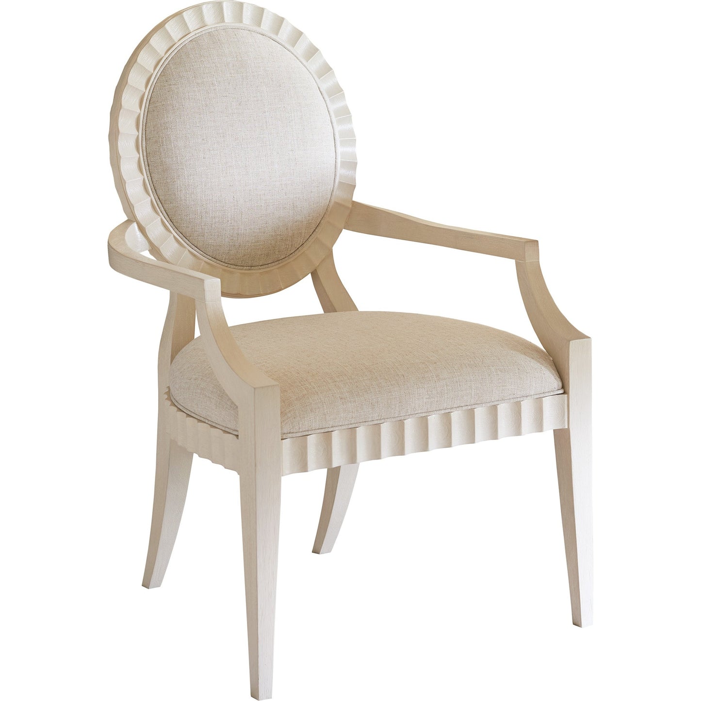 001 SI-1770831 | Additional Silo | Gilmore Desk Chair by Sligh in linen white. Made from unique in a traditional style.