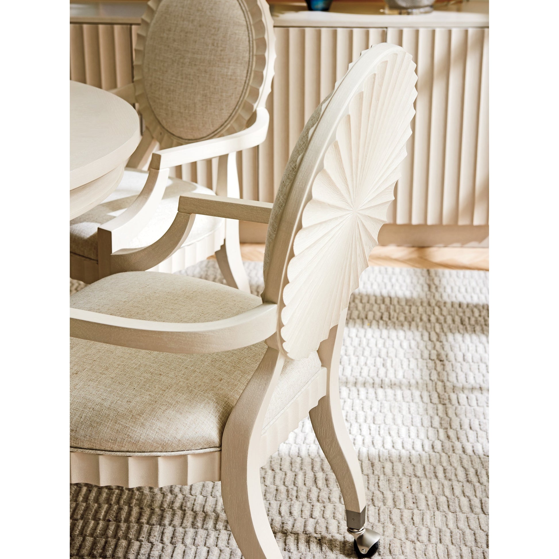 Preston Game Chair by Sligh in linen white. Made from unique in a traditional style.