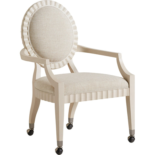 001 SI-1770838 | Additional Silo | Preston Game Chair by Sligh in linen white. Made from unique in a traditional style.
