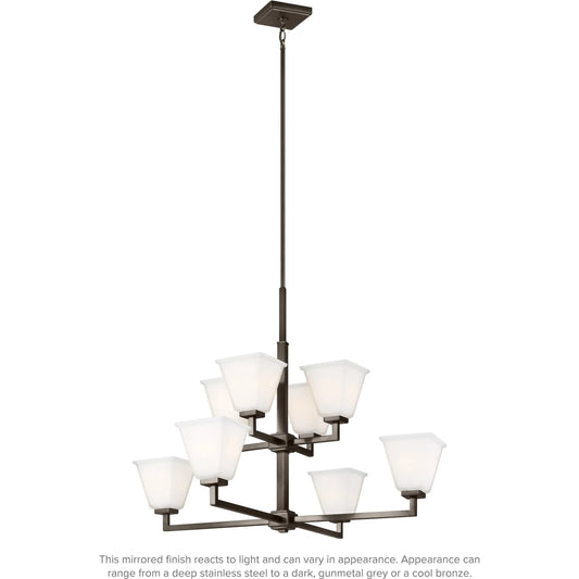 Ellis Harper Eight Light Chandelier by Visual Comfort & Co.. Made from steel in a traditional style.