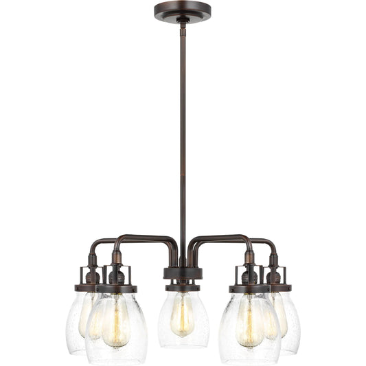 Belton Five Light Chandelier by Visual Comfort & Co.. Made from steel in a unique style.