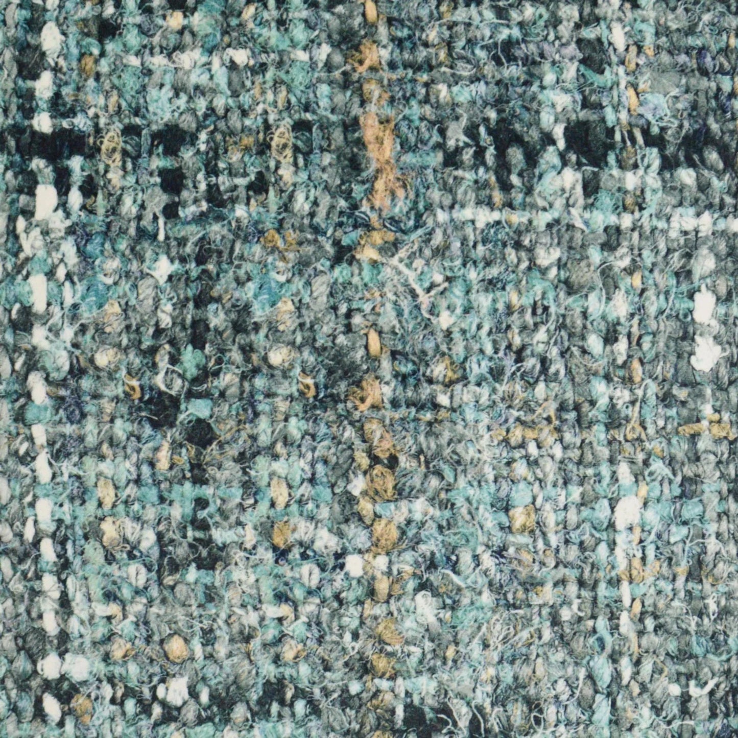 002 SI-2380698 | Closeup | Boucle Pillow by DV Kap Home in seascape. Made from 95% polyester, 5% cotton in a rustic style.