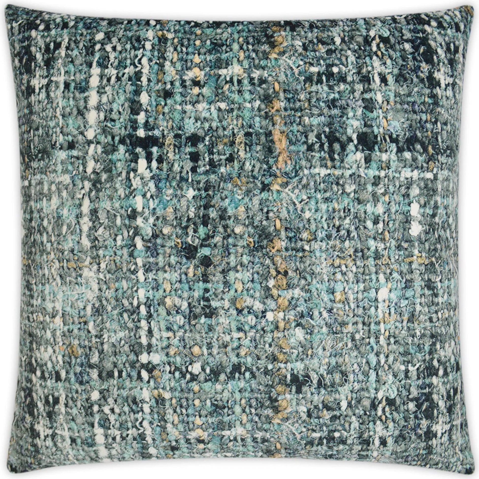 Boucle Pillow by DV Kap Home in seascape. Made from 95% polyester, 5% cotton in a rustic style.