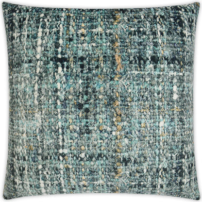 Boucle Pillow by DV Kap Home in seascape. Made from 95% polyester, 5% cotton in a rustic style.