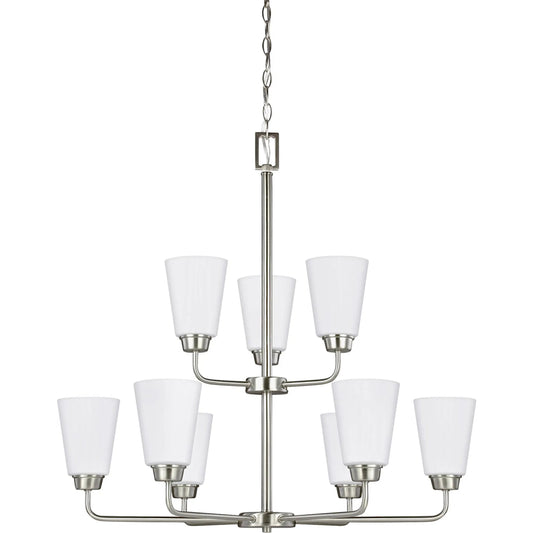 001 SI-2239243 | Primary Silo | Kerrville Nine Light Chandelier by Visual Comfort & Co.. Made from steel in a unique style.