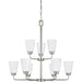Kerrville Nine Light Chandelier by Visual Comfort & Co.. Made from steel in a unique style.