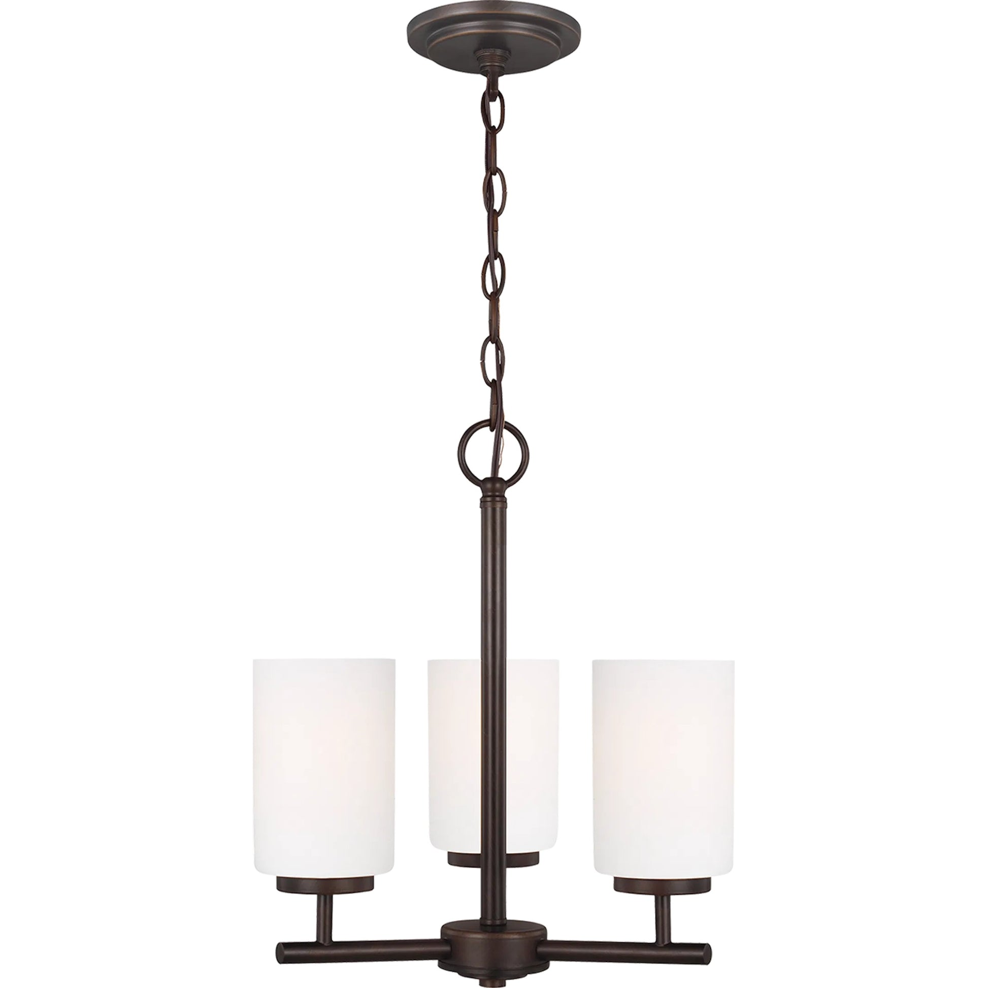 Oslo Three Light Chandelier by Visual Comfort & Co.. Made from steel in a unique style.