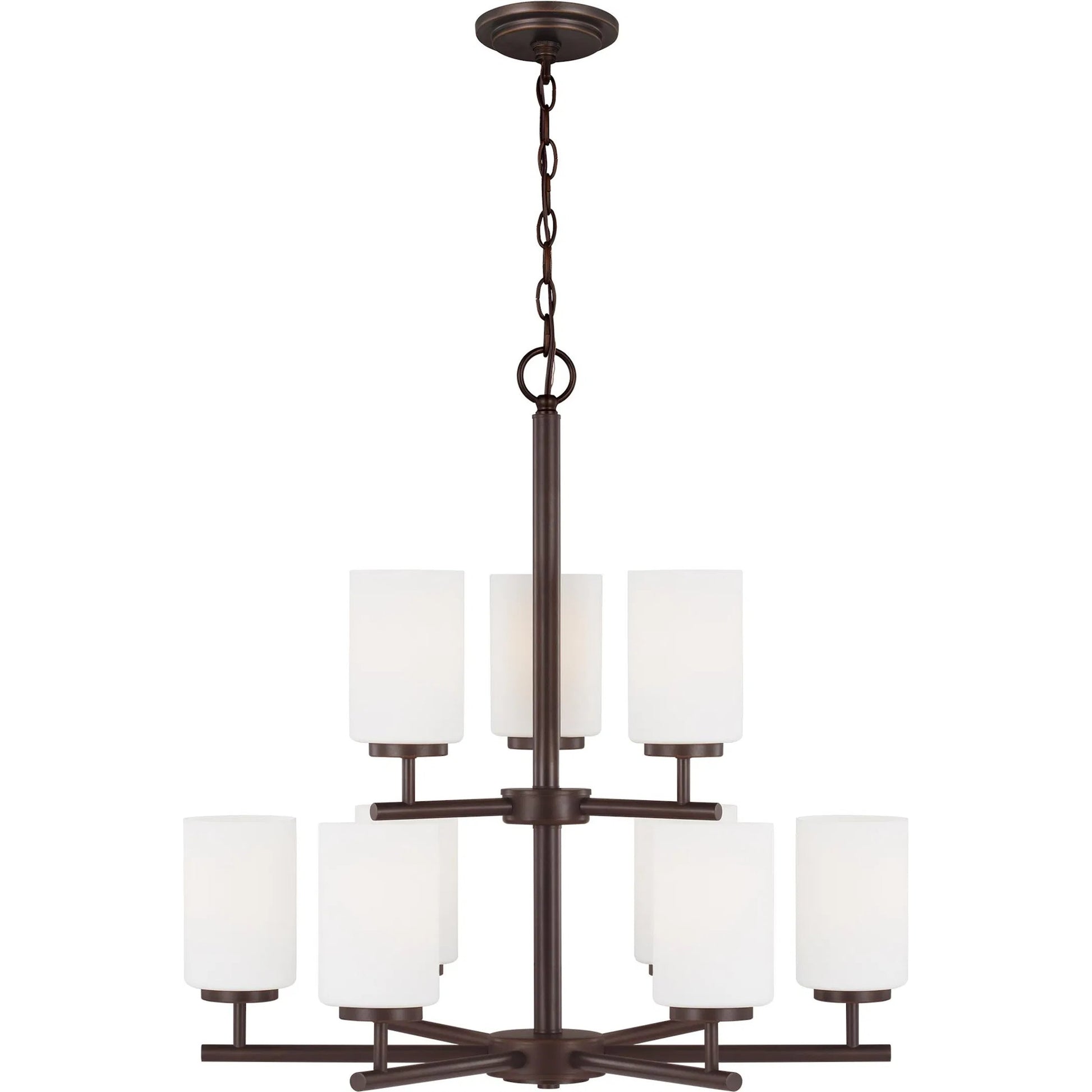 Oslo Nine Light Chandelier by Visual Comfort & Co.. Made from steel in a unique style.
