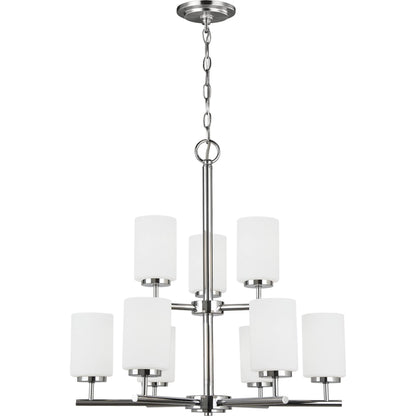 Oslo Nine Light Chandelier by Visual Comfort & Co.. Made from steel in a unique style.