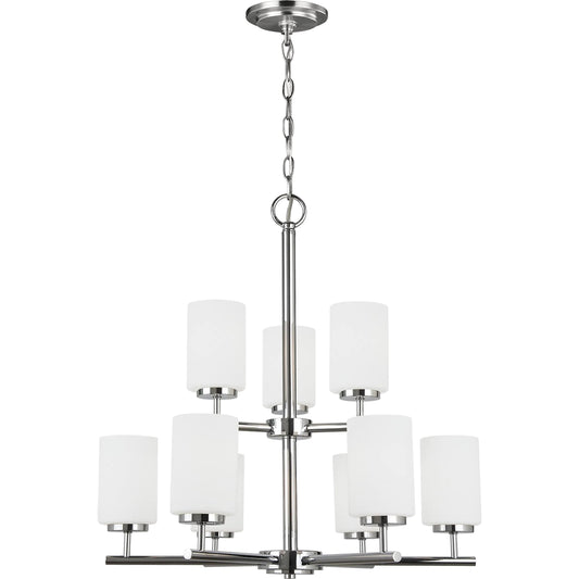 Oslo Nine Light Chandelier by Visual Comfort & Co.. Made from steel in a unique style.