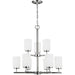 Oslo Nine Light Chandelier by Visual Comfort & Co.. Made from steel in a unique style.