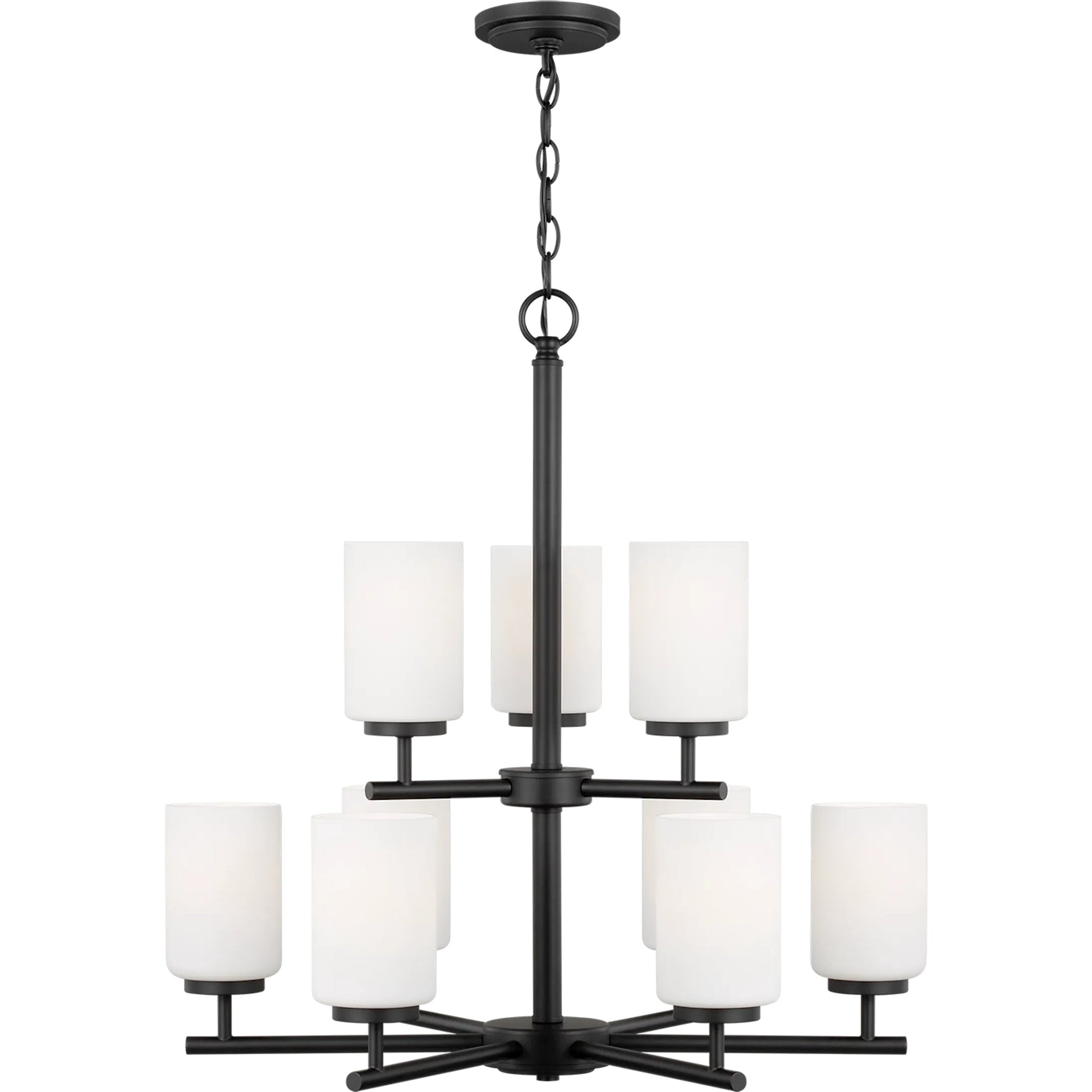 Oslo Nine Light Chandelier by Visual Comfort & Co.. Made from steel in a unique style.