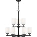 Oslo Nine Light Chandelier by Visual Comfort & Co.. Made from steel in a unique style.