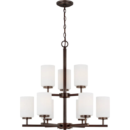 Oslo Nine Light Chandelier by Visual Comfort & Co.. Made from steel in a unique style.