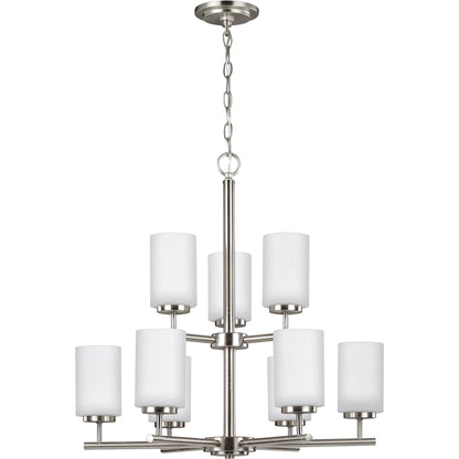 Oslo Nine Light Chandelier by Visual Comfort & Co.. Made from steel in a unique style.