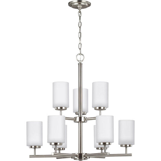 Oslo Nine Light Chandelier by Visual Comfort & Co.. Made from steel in a unique style.