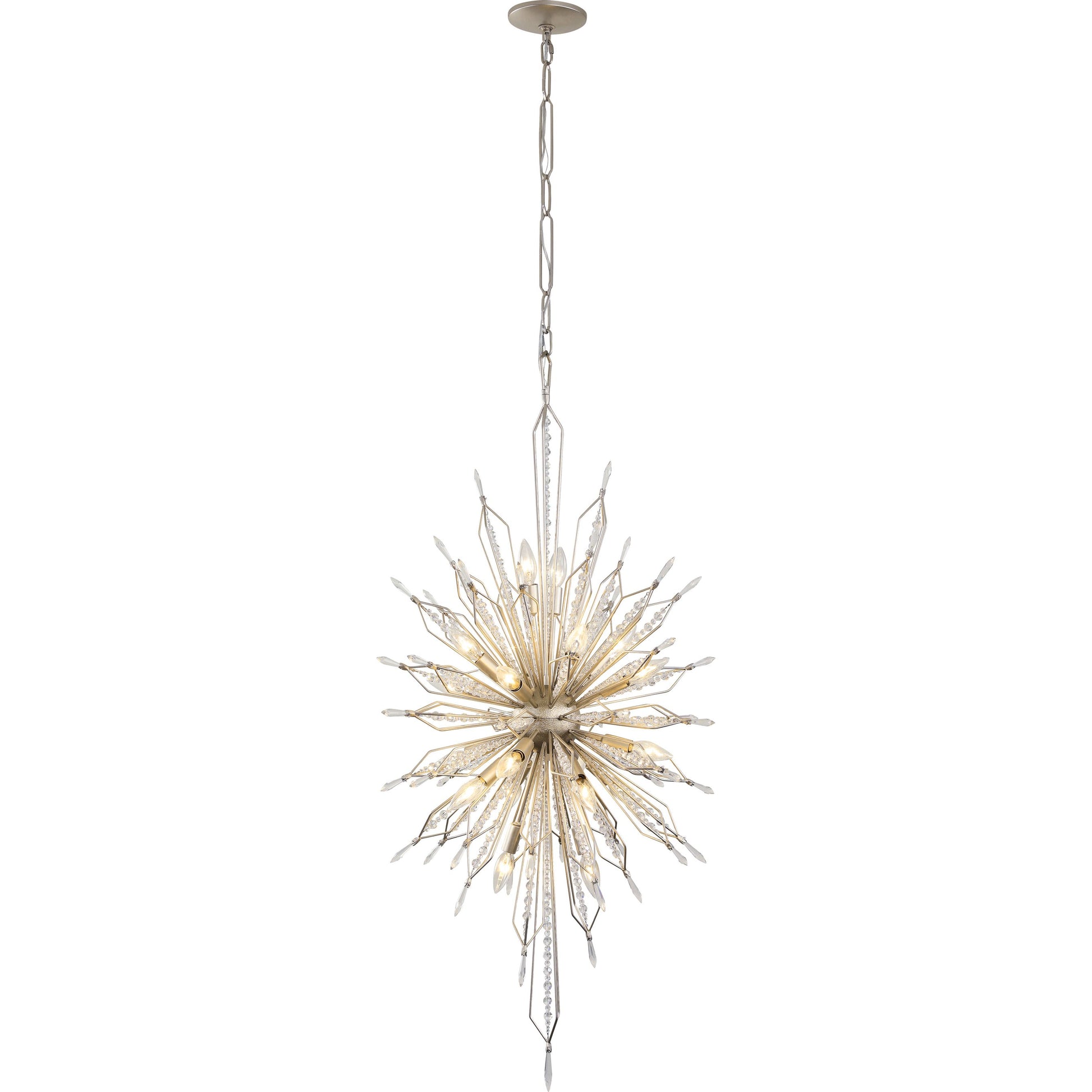 Orbital Foyer by Varaluz. Made from premium crystal in a modern style.