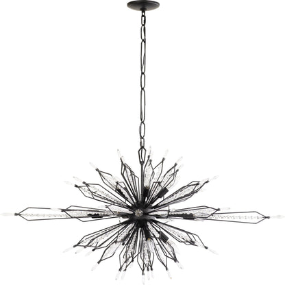 Orbital Oval Linear Pendant by Varaluz. Made from premium crystal in a eclectic & global style.