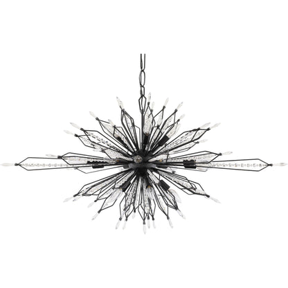 Orbital Oval Linear Pendant by Varaluz. Made from premium crystal in a eclectic & global style.