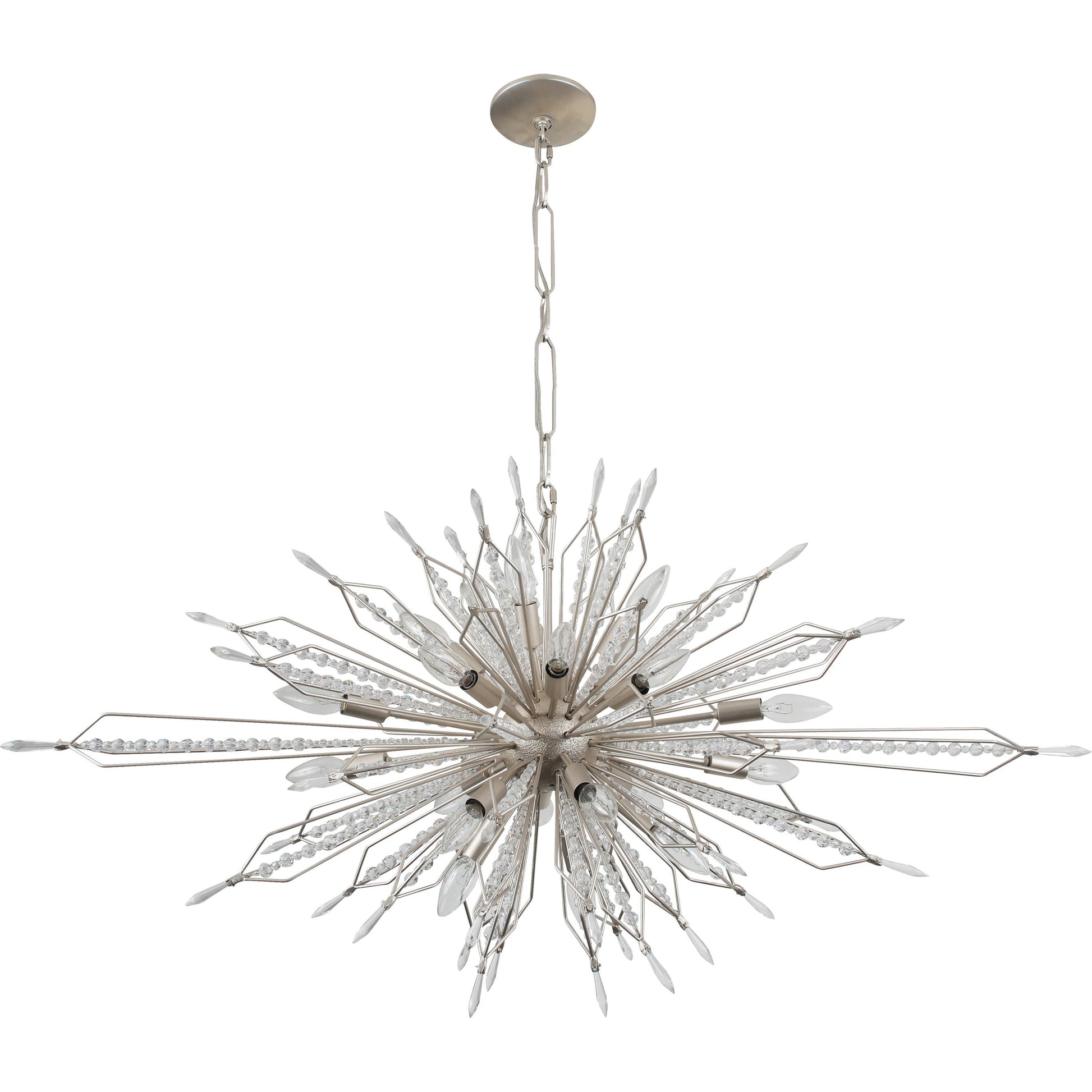 Orbital Oval Linear Pendant by Varaluz. Made from premium crystal in a eclectic & global style.