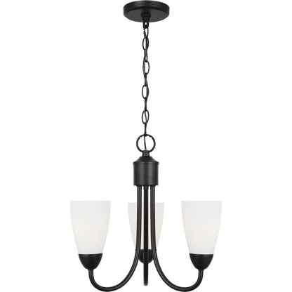 Seville Three Light Chandelier by Visual Comfort & Co.. Made from steel in a unique style.