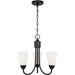 Seville Three Light Chandelier by Visual Comfort & Co.. Made from steel in a unique style.