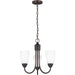 Seville Three Light Chandelier by Visual Comfort & Co.. Made from steel in a unique style.