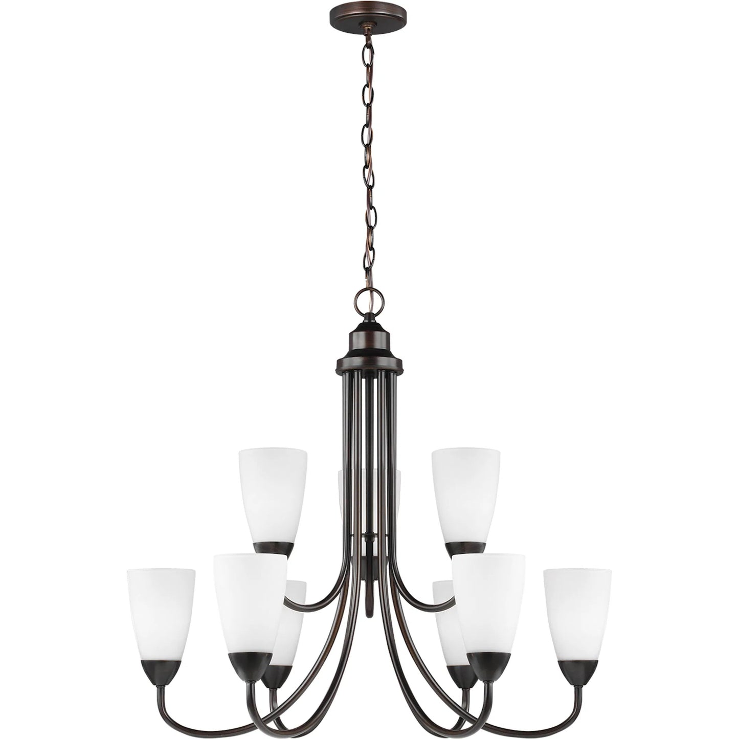 004 SI-2239299 | Primary Silo | Seville Nine Light Chandelier by Visual Comfort & Co.. Made from steel in a unique style.