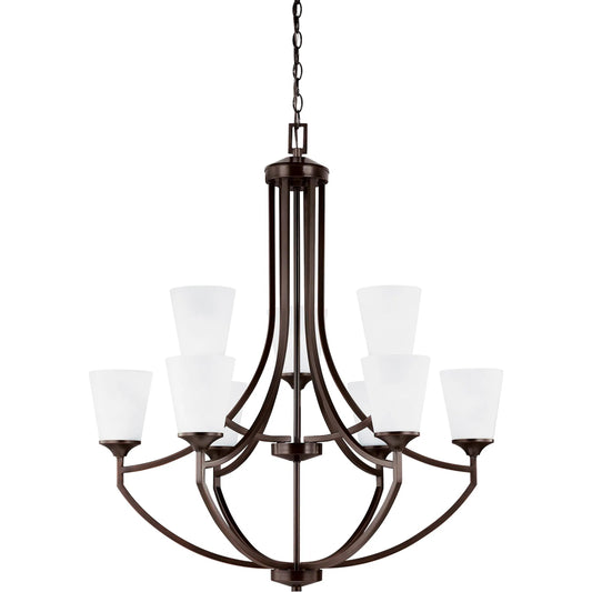 Hanford Nine Light Chandelier by Visual Comfort & Co.. Made from steel in a unique style.
