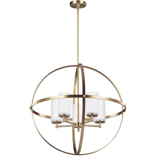 Alturas Five Light Chandelier by Visual Comfort & Co.. Made from steel in a unique style.