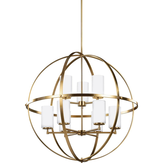 Alturas Nine Light Chandelier by Visual Comfort & Co.. Made from steel in a unique style.