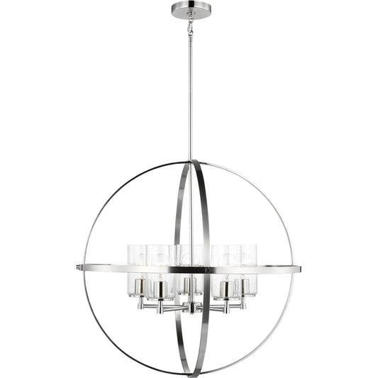Alturas Five Light Chandelier by Visual Comfort & Co.. Made from steel in a unique style.