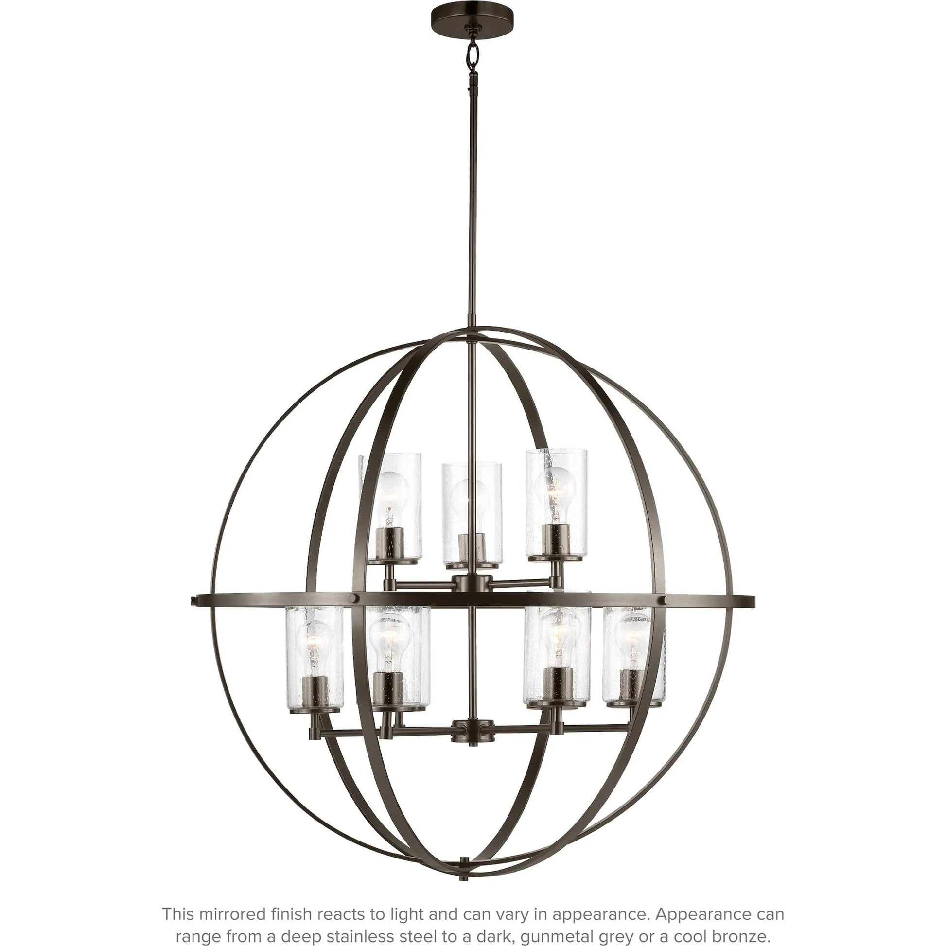 Alturas Nine Light Chandelier by Visual Comfort & Co.. Made from steel in a unique style.
