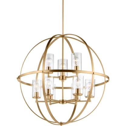 Alturas Nine Light Chandelier by Visual Comfort & Co.. Made from steel in a unique style.