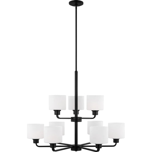 Canfield Nine Light Chandelier by Visual Comfort & Co.. Made from steel in a unique style.