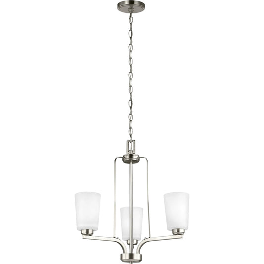 Franport Three Light Chandelier by Visual Comfort & Co.. Made from steel in a unique style.