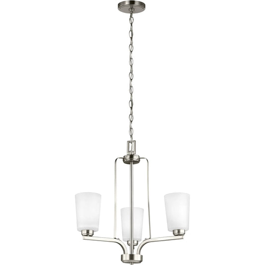 Franport Three Light Chandelier by Visual Comfort & Co.. Made from steel in a unique style.