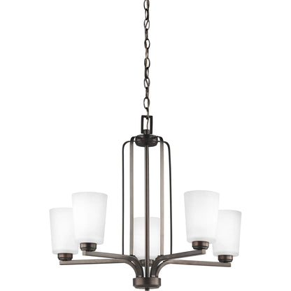 Franport Five Light Chandelier by Visual Comfort & Co.. Made from steel in a unique style.