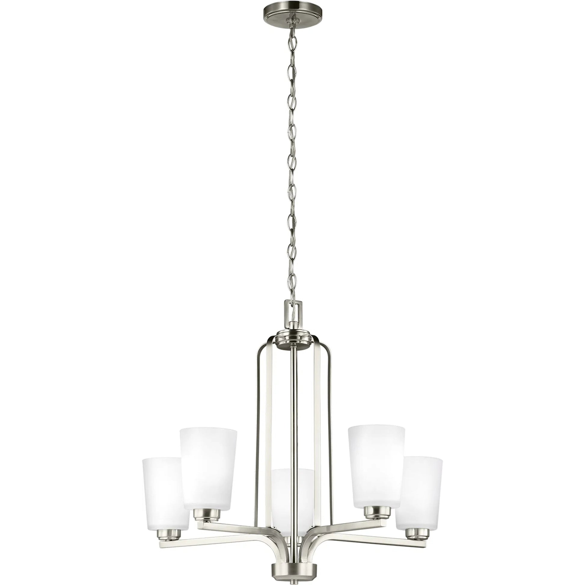 Franport Five Light Chandelier by Visual Comfort & Co.. Made from steel in a unique style.
