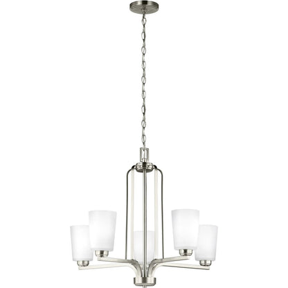 Franport Five Light Chandelier by Visual Comfort & Co.. Made from steel in a unique style.